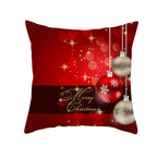 Santa Elk Lumbar Pillow Cover with Car Design