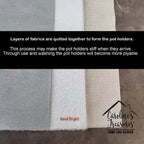 White English Bulldog Christmas Pair of Pot Holders