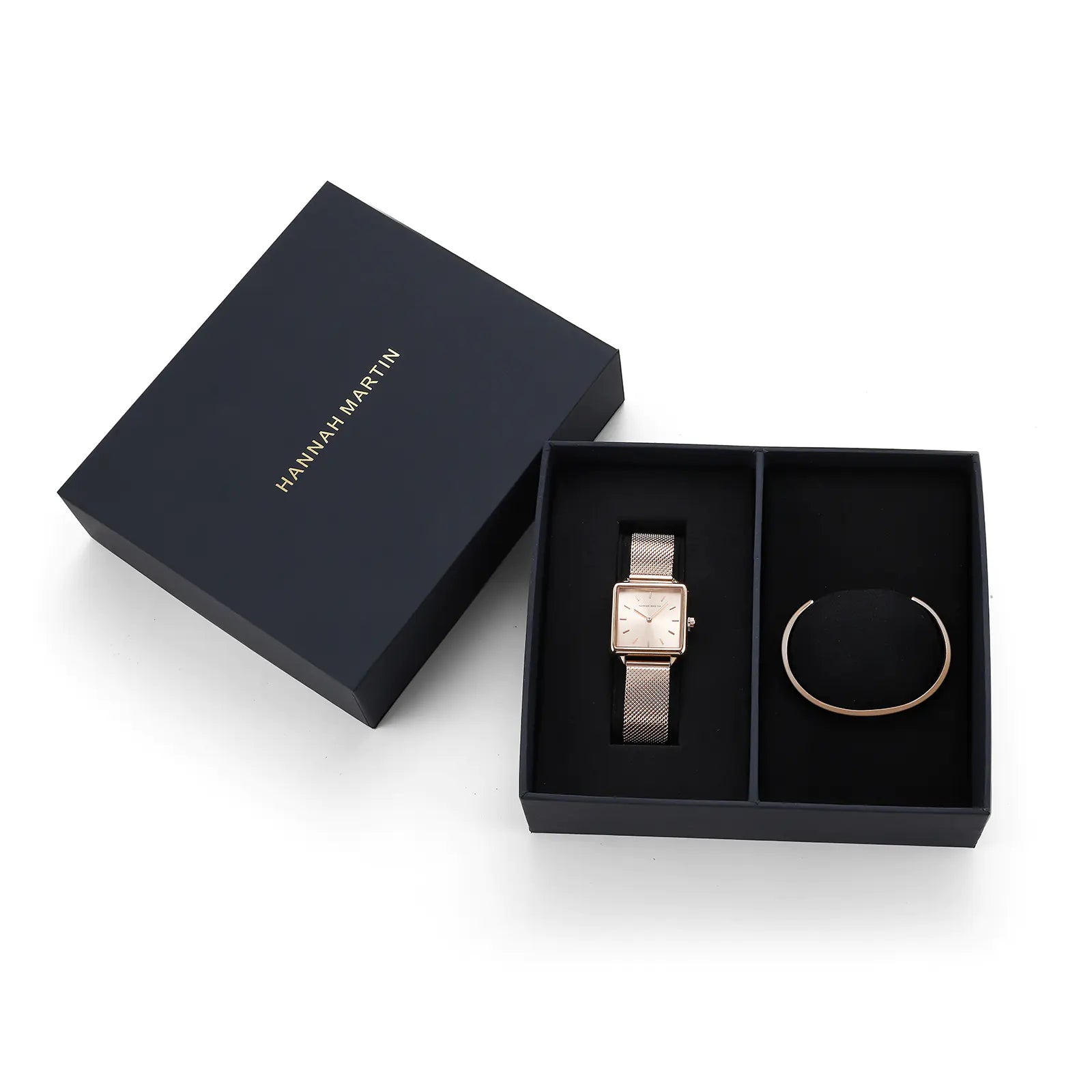 Square Hard Paper Watch Box - Artistic Gift Packaging
