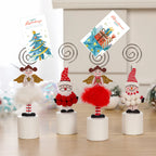 Wooden Christmas Santa Snowman Angel Decorative Clip