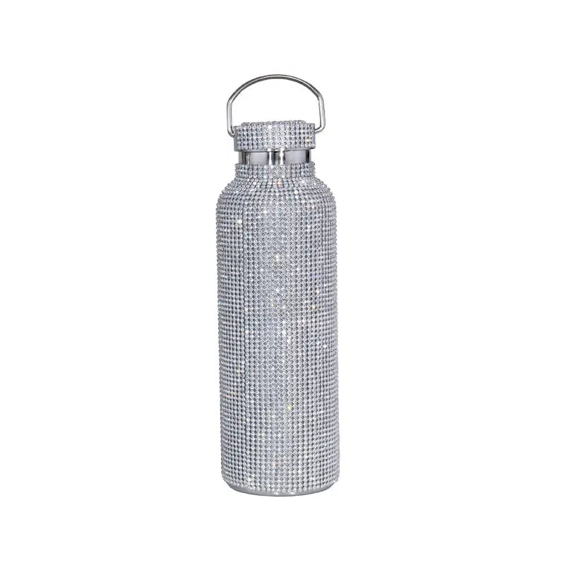 Bling Thermal Bottle with Chain Pearl, Stainless Steel