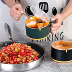 4-Compartment Seasoning Box with Lid and Spoon