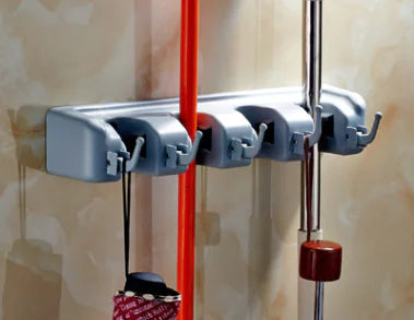 Multifunctional Wall Hook for Mops and Brooms