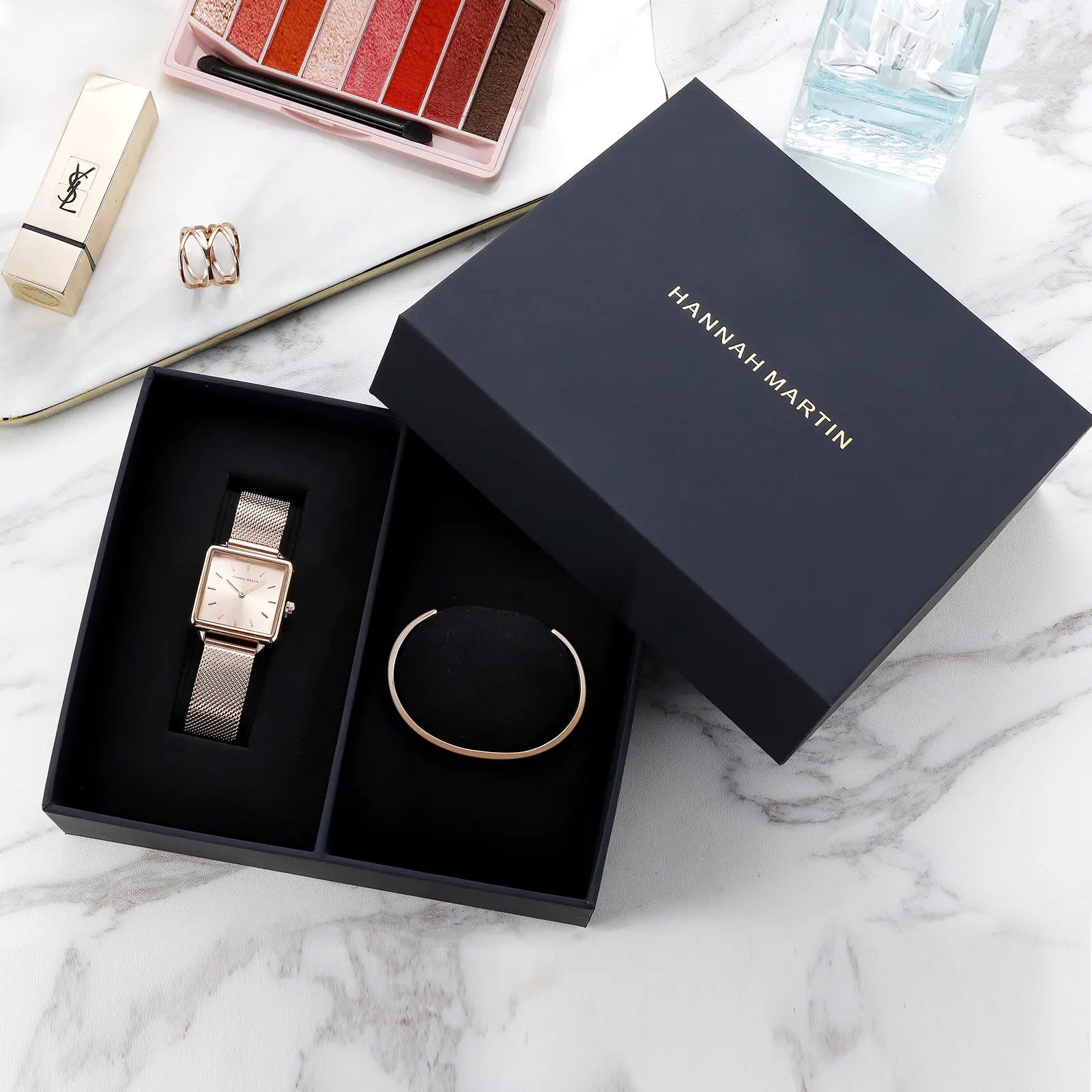 Square Hard Paper Watch Box - Artistic Gift Packaging