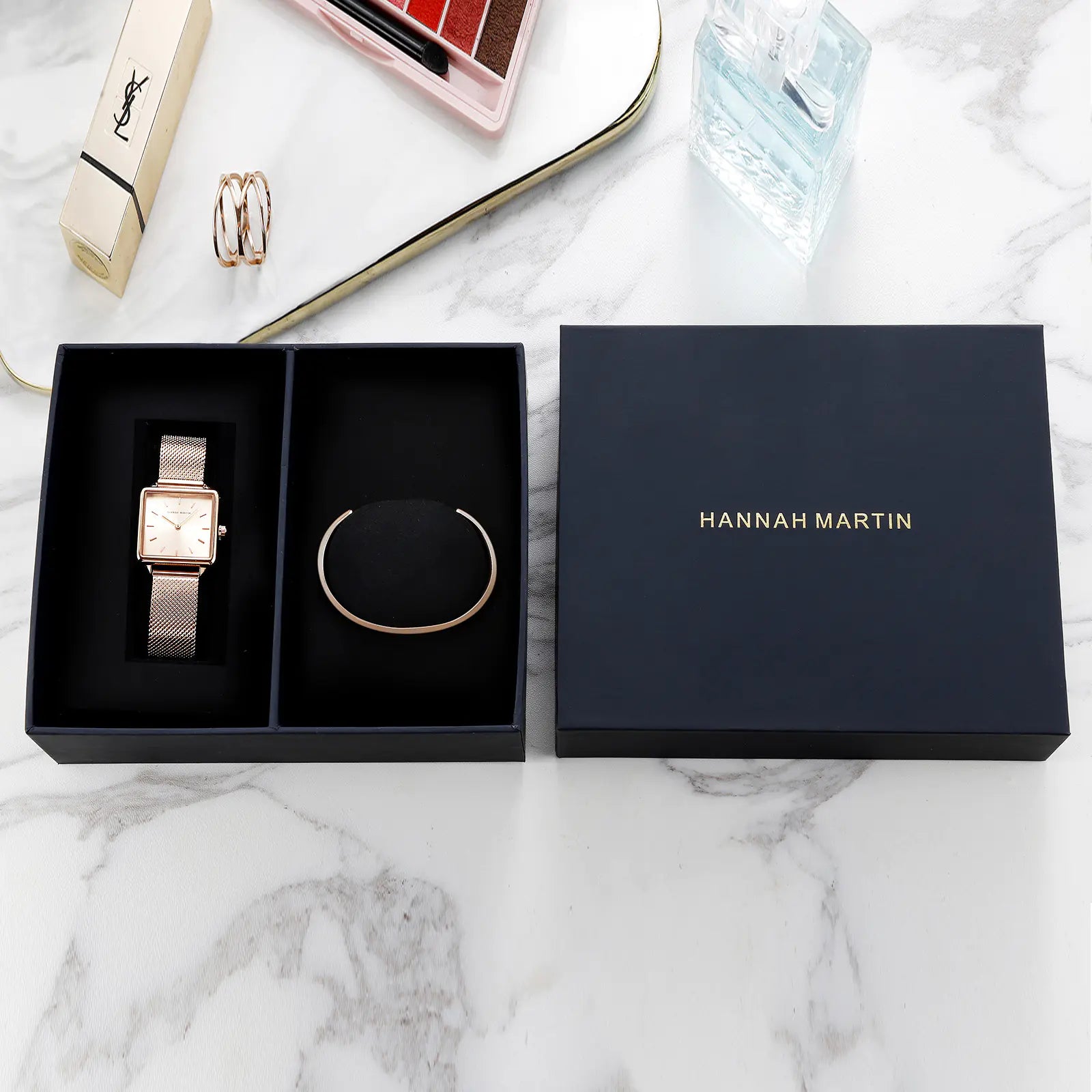 Square Hard Paper Watch Box - Artistic Gift Packaging