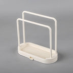 Removable Kitchen Rag Rack with Shelf Storage