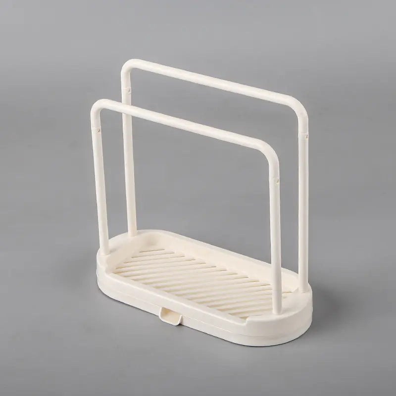 Removable Kitchen Rag Rack with Shelf Storage
