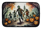 Zombies Spooky Halloween Dish Drying Mat