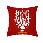 Santa Elk Lumbar Pillow Cover with Car Design