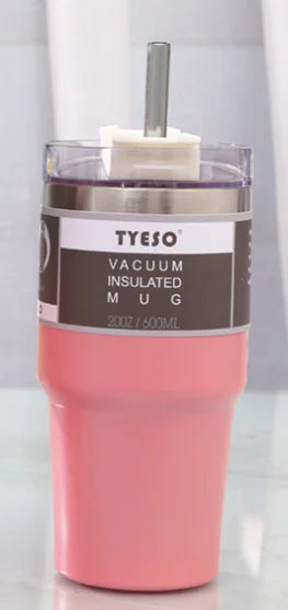 Insulated Travel Mug with Straw
