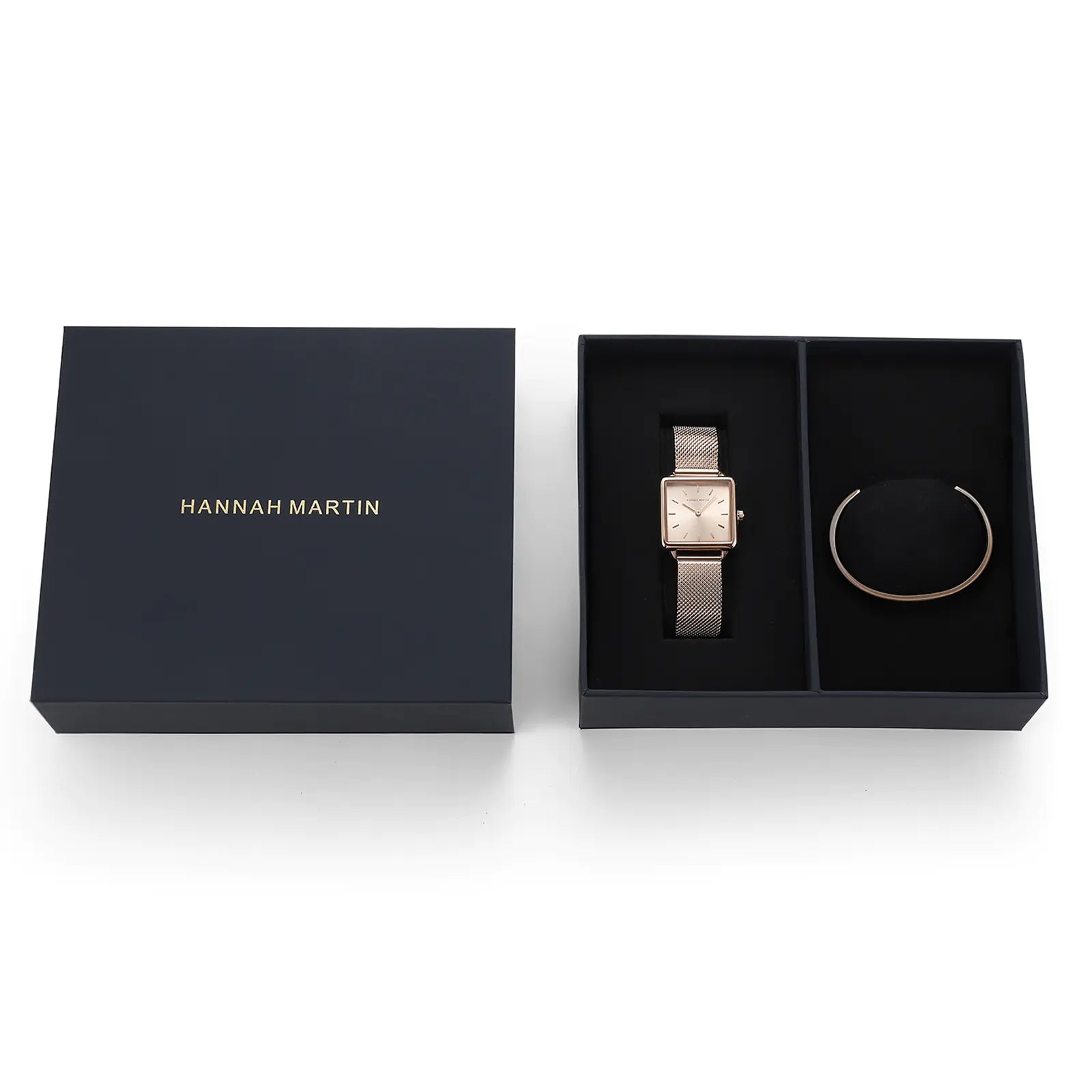 Square Hard Paper Watch Box - Artistic Gift Packaging
