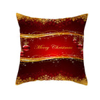Santa Elk Lumbar Pillow Cover with Car Design