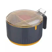 4-Compartment Seasoning Box with Lid and Spoon