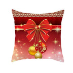 Santa Elk Lumbar Pillow Cover with Car Design