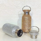 Bling Thermal Bottle with Chain Pearl, Stainless Steel