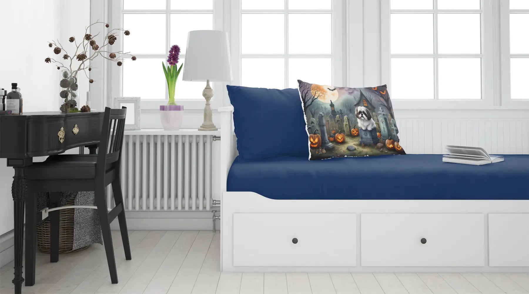 Shih Tzu Spooky Halloween Standard Pillowcase