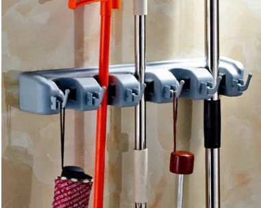 Multifunctional Wall Hook for Mops and Brooms