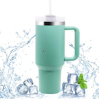 1200ML Insulated Travel Mug with Handle and Straw