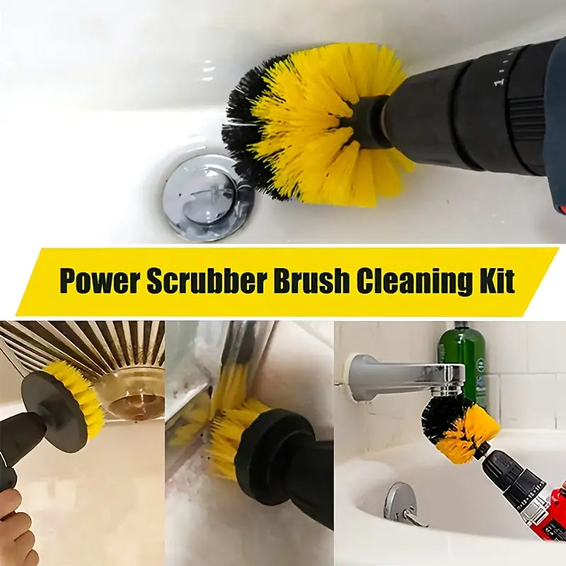 Electric Drill Brush Set for Cleaning (1pc/3pcs)