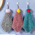 Super Soft Absorbent Chenille Hanging Hand Towel