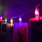 LED String Lights with Photo Holders