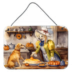 Yellow Lab Fall Kitchen Pumpkins Wall or Door Hanging Prints