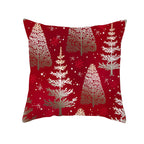 Santa Elk Lumbar Pillow Cover with Car Design