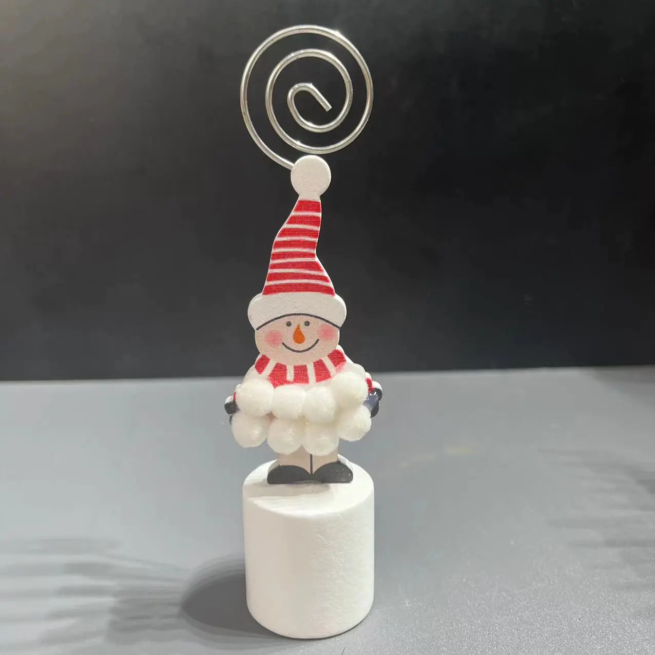 Wooden Christmas Santa Snowman Angel Decorative Clip