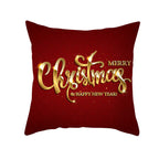 Santa Elk Lumbar Pillow Cover with Car Design