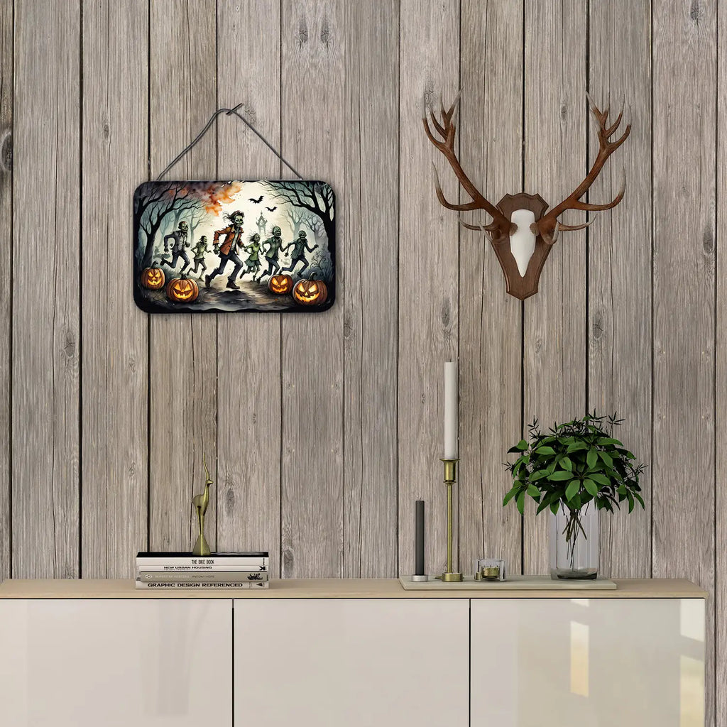 Zombies Spooky Halloween Wall or Door Hanging Prints