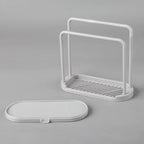 Removable Kitchen Rag Rack with Shelf Storage