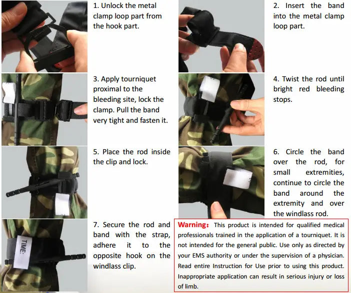 CAT Spinning Emergency Tourniquet with Aluminum Alloy Rod