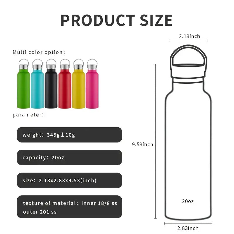 Watersy 20oz Metal Vacuum Insulated Water Bottle