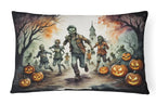 Zombies Spooky Halloween Throw Pillow