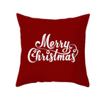 Santa Elk Lumbar Pillow Cover with Car Design