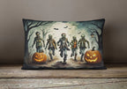 Zombies Spooky Halloween Throw Pillow