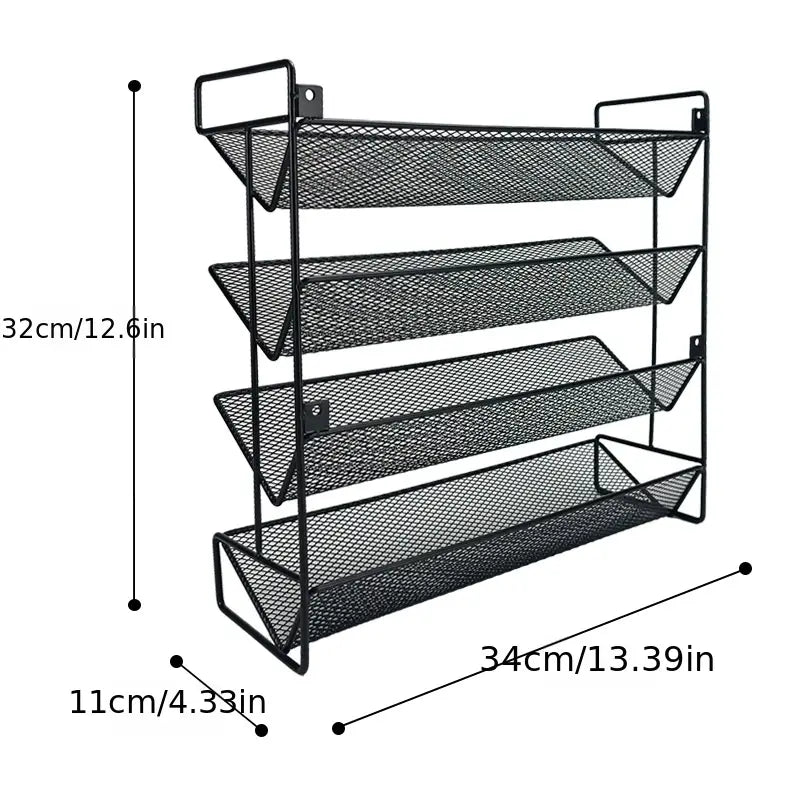 4-Tier Multi-Function Shelf for Kitchen Storage