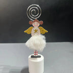 Wooden Christmas Santa Snowman Angel Decorative Clip