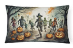Zombies Spooky Halloween Throw Pillow