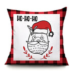 Santa Elk Lumbar Pillow Cover with Car Design
