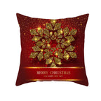 Santa Elk Lumbar Pillow Cover with Car Design