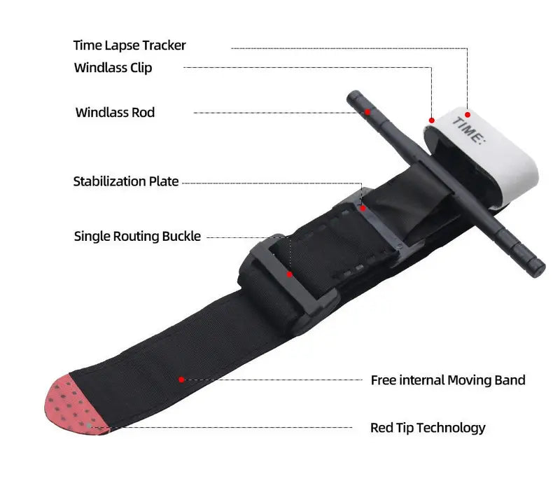 CAT Spinning Emergency Tourniquet with Aluminum Alloy Rod
